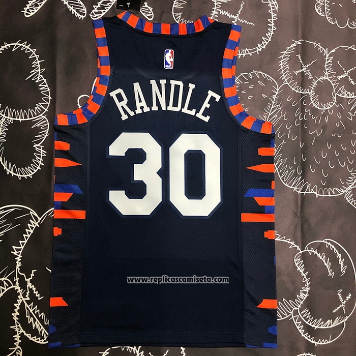 Camiseta New York Knicks Julius Randle #30 Ciudad Edition 2019-20 Azul